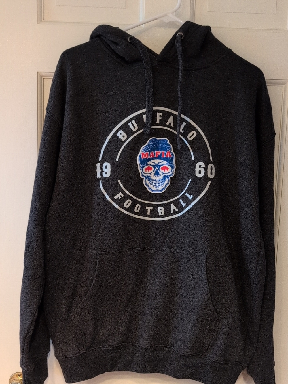 Buffalo Football Mafia Graphic Hoodie - Dark Gray
